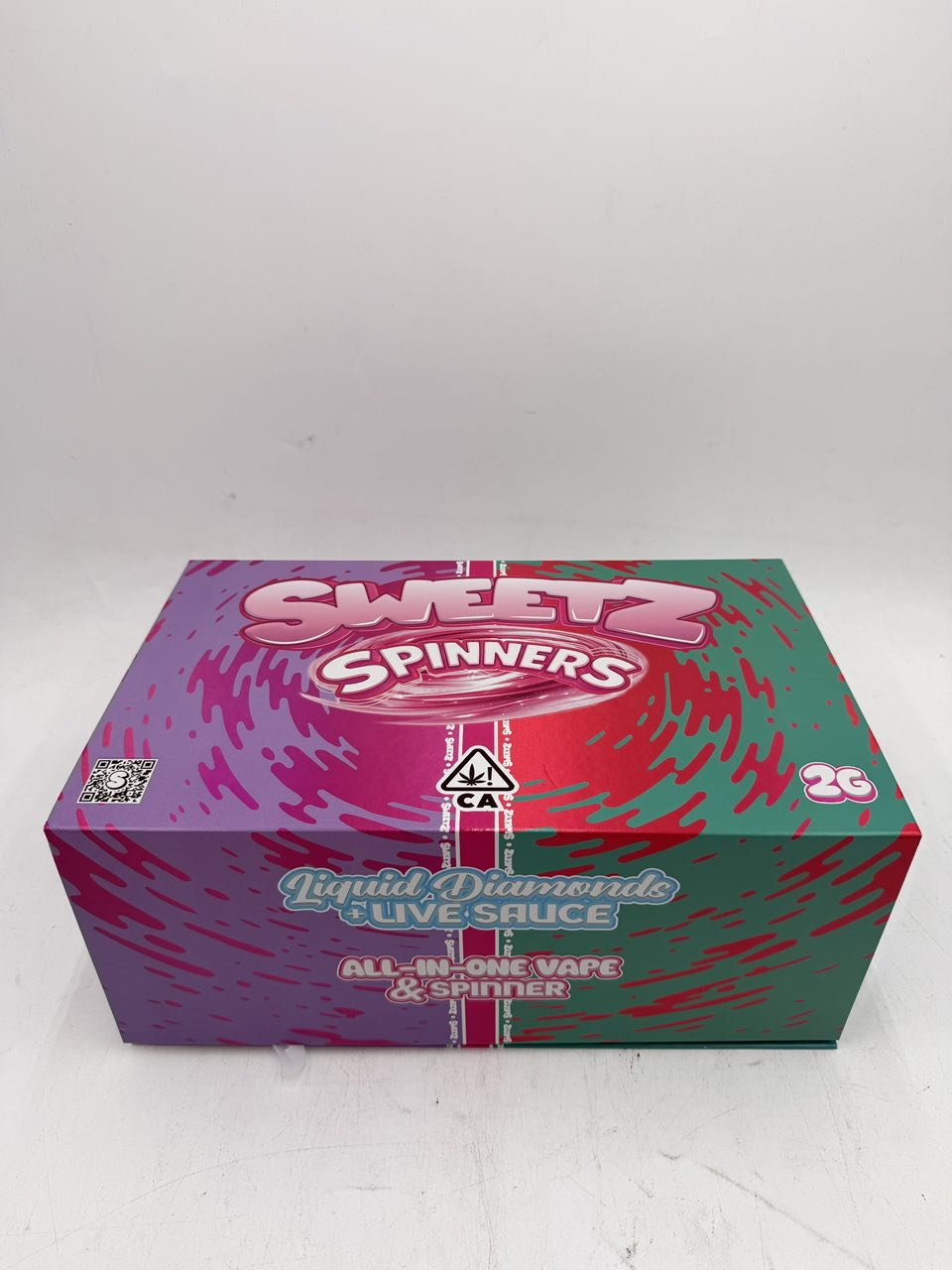 image-4202 SWEETZ SPINNERS DISPOSABLE 2G – DUAL FLAVOR – LIQUID DIAMONDS + LIVE SAUCE - Image 1